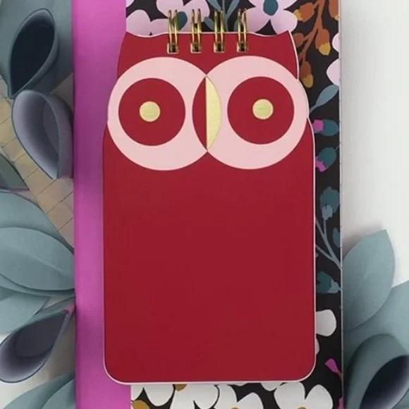 Kate Spade Owl Notebooks Set of 3 Notepads Work from Home Office Supplies NWT - Picture 2 of 6